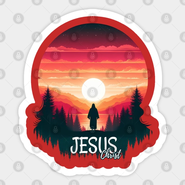 Christian Tshirt Design Siluet Jesus Christ Sticker by Javacustoms